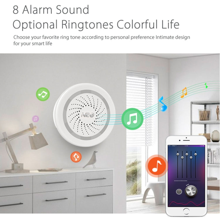 NEO NAS-AB02W WiFi USB Siren Alarm Sensor for Home Alarms Security, AB02W NEO NAS-AB02W WiFi USB Siren Alarm Sensor for Home Alarms Security, AB02W
